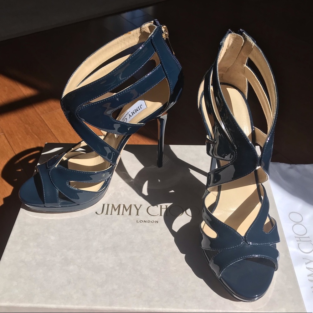 PATENT LEATHER JIMMY CHOO SANDALS